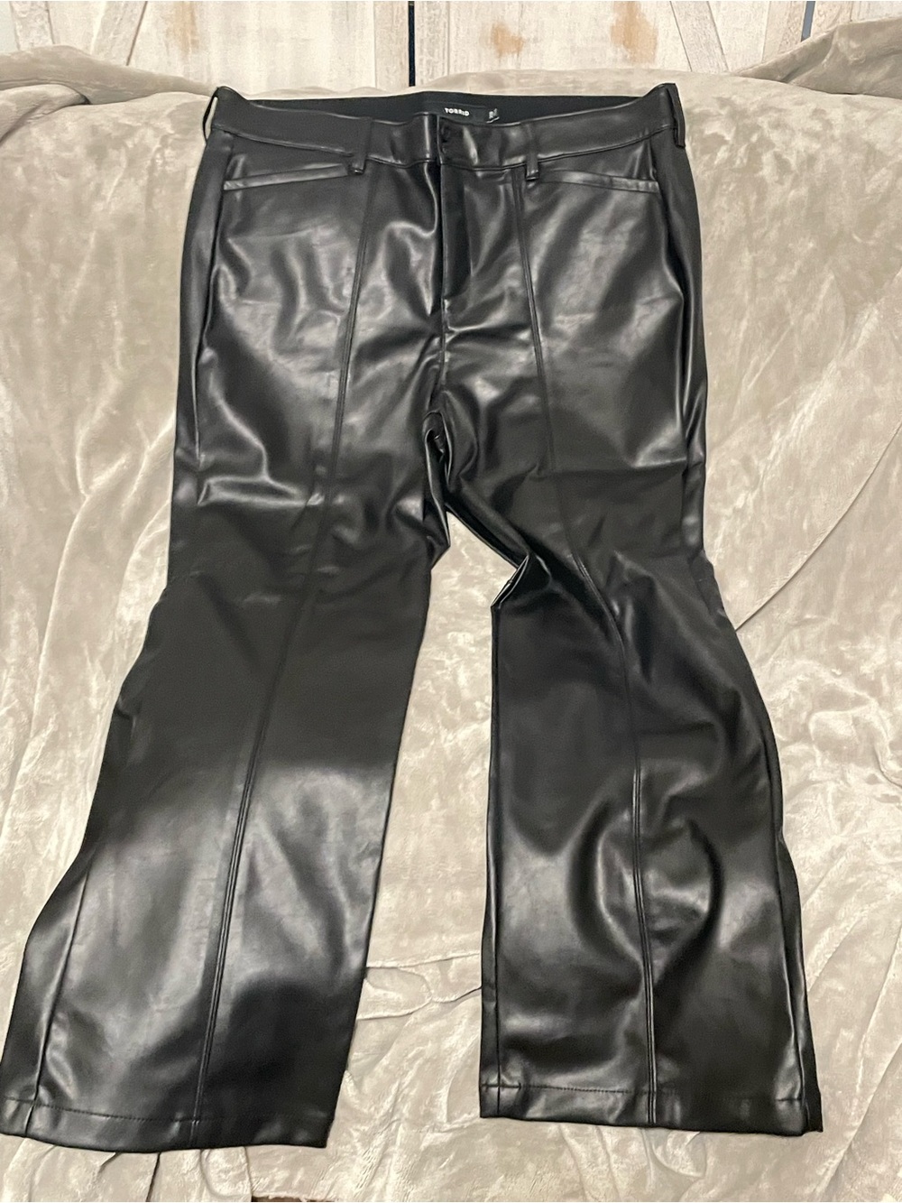 Black Faux Leather women’s Pants